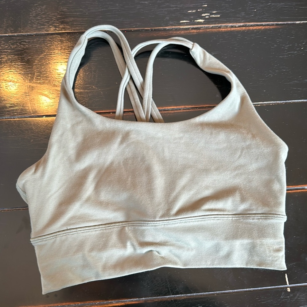 Lululemon green sports bra, size 4!